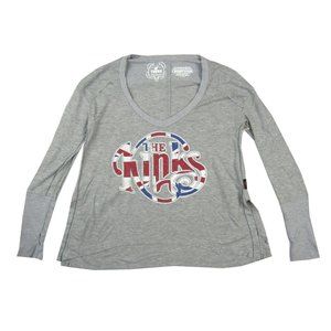 Kinks Trunk LTD UK Flag Womens Grey Thermal Shirt